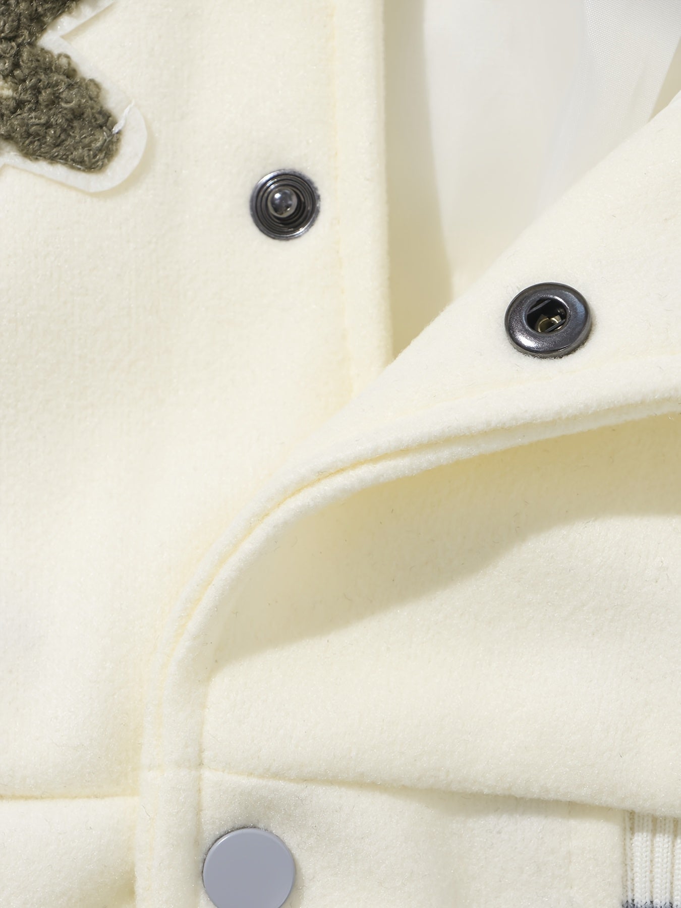 CNTH Oversized Baseball Jas Unisex Varsity Jacket met Geborduurde Details
